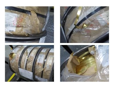 Damaged Stock of Brass Flat Wire